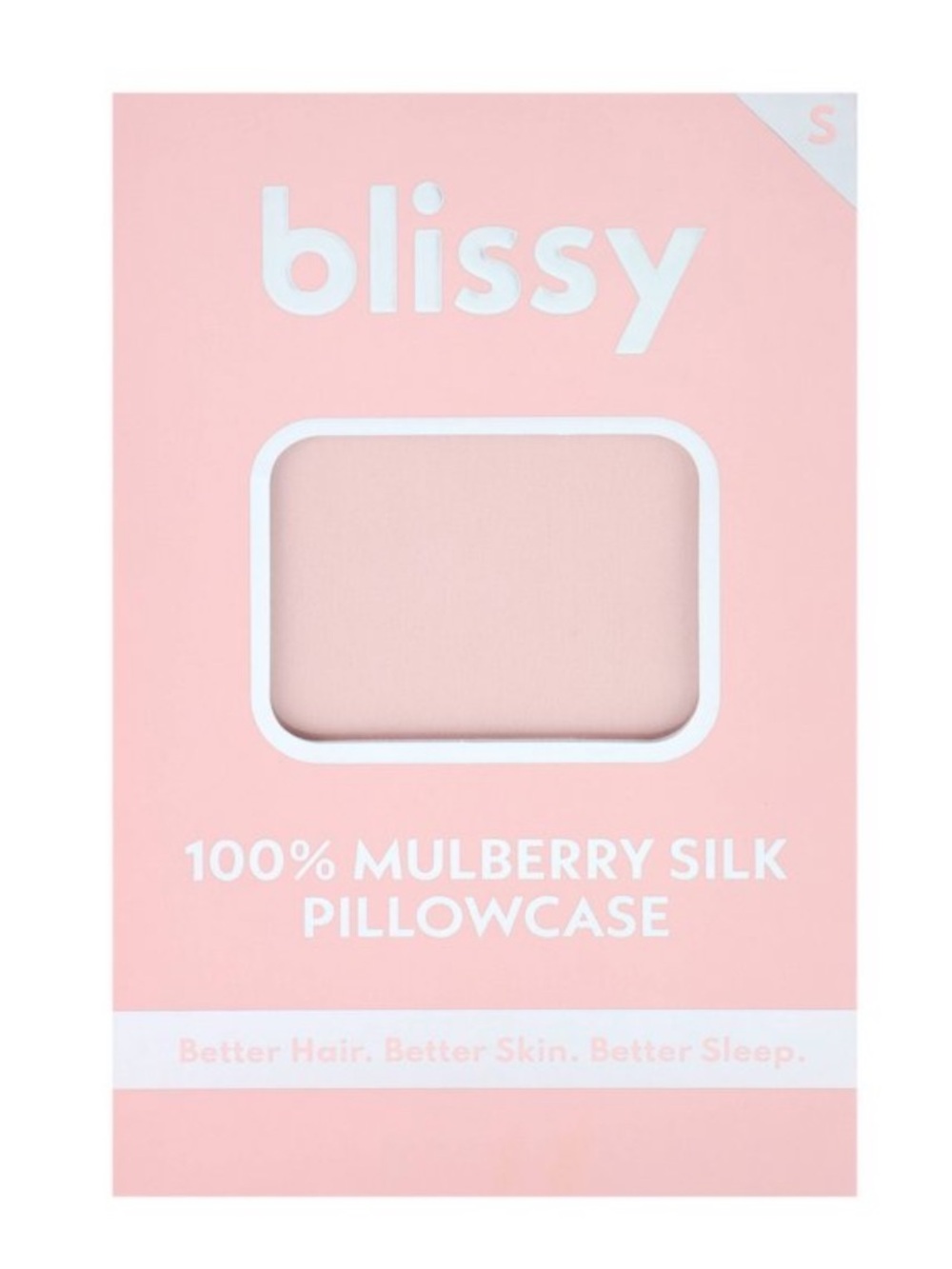 Blissy 100% Mulberry Silk Pillowcase - Blush Pink